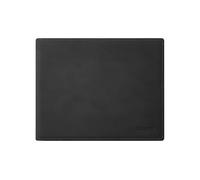 eglooh - Mercurio - Tapis de Souris en Cuir Noir cm 25x20 - Tapis Souris pour Bureau avec Coutures Artisanales et Fond Antidérapant - Made in Italy