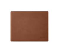 eglooh - Mercurio - Tapis de Souris en Cuir Orange Marron Naturel cm 25x20 - Tapis Souris pour Bureau avec Coutures Artisanales et Fond Antidérapant - Made in Italy