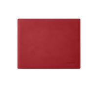 eglooh - Mercurio - Tapis de Souris en Cuir Rouge Vif cm 25x20 - Tapis Souris pour Bureau avec Coutures Artisanales et Fond Antidérapant - Made in Italy