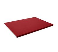 Eglooh - Talia - Sous main Bureau en Cuir Rouge Vif cm 70x50 - Design Moderne, Résistant Structure en Acier avec un Profil Antérieur à L, Fond Antidérapant - Made in Italy