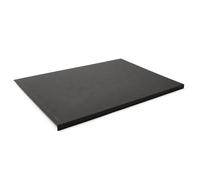 Eglooh - Urania - Sous main Bureau en Cuir Gris Anthracite cm 90x60 - Résistant Structure en Acier avec un Profil Antérieur à L, Coutures Artisanales, Fond Antidérapant - Made in Italy