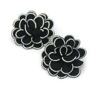 EGLUCK 2 pièces strass chaussure breloque boucle tissu Art chaussures Clips polyvalent mariée chaussures décoration pour femmes dame mariage talon haut