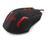 [EGM205R] ESPERANZA Souris gaming 6D Fighter Optique 2400 DPI noir rouge