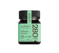 Egmont Honey Miel de Manuka 280+ MGO 10+ UMF 250g | testé en laboratoire et certifié MGO et UMF | brut et 100% naturel | fabriqué et mis en pot en Nouvelle-Zélande