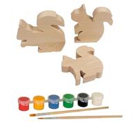 Egmont Toys Ecureuils en bois a peindre