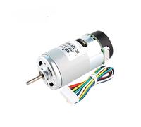 EGNIAN Moteur CHR-RS-555-ABHL Haute Vitesse et Couple élevé 3900 TR/Min 8000 TR/Min 16000 TR/Min DC Moteur d'encodeur magnétique à Effet Hall 6.0V 12.0V 24.0V (Size : 12V 8000RPM, Color : Shaft 22mm)