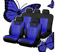 EGNIAN Voiture Ensembles De Housses Siège pour Dacia Duster 2.Gen 1.Gen HM HS 2010-2014 2015 2016 2017 2018 2019 2020 2021 2022 2023 2024 2025, Confortables Respirant Interieu Accessoire,Blue