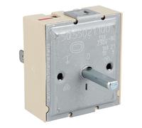 Ego 50.55021.100 Interrupteur de plaque de cuisson à deux circuits, rotation à droite, ascendant, pour plaque de cuisson Ego 50.55021.100 Régulation en continu compatible avec Electrolux, AEG