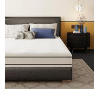 Ego Home Matelas 90 x 200 cm, Hauteur 16 cm, dureté H2/H3, Matelas en Mousse à mémoire de Forme, 7 Zones, certifié Oeko-Tex, réversible, Doux avec Sensation de Nuage