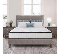 EGO HOME Matelas à Ressorts Ensachés 180 x 200 cm, Hauteur 22 cm, Ergonomique 7 Zones, Mousse de Confort et Housse en Microfibre, Fermeté H3, Certifié Oeko-Tex