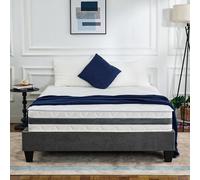 EGO HOME Matelas à Ressorts Ensachés 90 x 200 cm, Dureté H3, Hauteur 23 cm, Ergonomique 7 Zones, avec Mousse Confort et Housse Microfibre, Pour Enfants et Adultes