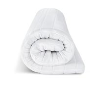 EGO HOME Surmatelas 160 x 200 cm - 8 cm en Mousse à mémoire de Forme H2, Doux, Confortable, avec Housse Amovible et Lavable, Respirant, surmatelas de qualité supérieure pour lit à sommier tapissier