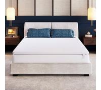 Ego Home Surmatelas 160 x 200 cm en Mousse à mémoire de Forme 8 cm de Hauteur, certifié H2 Öko-TEX, Respirant, Housse en Maille 3D, 160 x 200 cm, pour lit à sommier tapissier