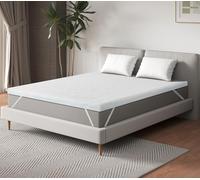 Ego Home Surmatelas, 160 x 200 cm, Hauteur 7 cm, avec Mousse de Coupe par 7 Zones, certifié Oeko-Tex, 160 x 200 cm, pour lit à sommier tapissier, canapé-lit