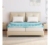 EGO HOME Surmatelas 7 Zones en Mousse à mémoire de Forme certifié Öko-TEX, surmatelas pour lit à sommier tapissier, canapé-lit, Mousse à mémoire de Forme, Hauteur 6 cm, sans Housse, 160 x 200 cm