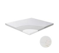 Ego Home Surmatelas en Mousse à mémoire de Forme, 180 x 200 cm, avec 5 cm de Hauteur, Respirant, surmatelas pour lit et lit à sommier tapissier, Housse Waschba