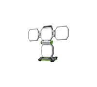 Ego LT1000E Éclairage extérieur sans fil jusqu'à 10 000 lumens, 4 niveaux de luminosité + Boost, commande individuelle de panneau, fonction clignotant d'urgence, filetage de trépied, crochet en