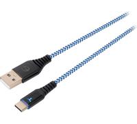 EGOGEAR Câble SCH10 Blanc/Bleu Type-C 3m tressé pour PS5