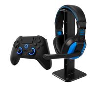 EgoGear - Pack Essentiel SBP30 pour PS4, PS3 et PC avec Manette sans Fil Bluetooth, Casque Audio Stéréo et Support pour Casque
