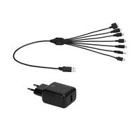 Ego Gear Câble de charge SCH7 – 7 en 1, chargeur rapide Euro USB – MULTI