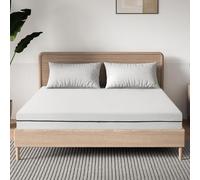 EGOHOME Matelas en Mousse Froide 160 x 200 cm, Hauteur 18 cm, 7 Zones, hypoallergénique et antibactérien, certifié Oeko-Tex®, Housse Amovible et Lavable, utilisable des Deux côtés