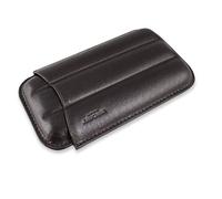 Egoist Porte-Cigares/Étui en Vrai Cuir de Grande qualité pour 3 cigares, cigares à Fumer - Robusto (Marron)