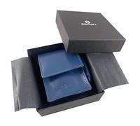 EGOIST Porte-Cigarettes en Vrai Cuir | étui pour Cigarettes | boîte à Cigarettes | Accessoires de Voyage - Bleu