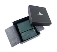 Egoist Porte-Cigarettes en Vrai Cuir, étui pour Cigarettes, boîte à Cigarettes, Accessoires de Voyage - Vert