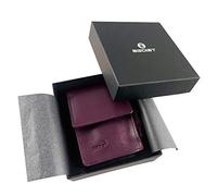 Egoist Porte-Cigarettes en Vrai Cuir, étui pour Cigarettes, boîte à Cigarettes, Accessoires de Voyage - Violet