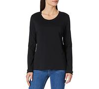 EGOMAXX Selected Femme Women Basic Longsleeve Shirt | SLFSTANDARD Cotton Pullover | Thin Basic Sweatshirt, Couleurs:Noir, Taille:M