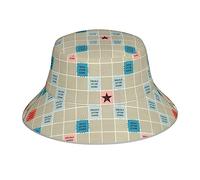 EgoMed Chapeau de Seau, imprimé Planche de Scrabble Unisexe, Chapeau réfléchissant de Nuit, Casquette de Coureur, Chapeau de pêcheur, Chapeaux de Voyage