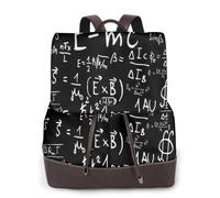 EgoMed Formule physique loi E=Mc2,Sac à dos imperméable pour femme, sac à dos de voyage léger en cuir PU tendance