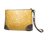 EgoMed Images de Paillettes,Sacs à Main en Cuir PU pour Femmes, Pochette à Fermeture éclair, Portefeuille, Sac à Main avec dragonne