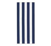 EgoMed Serviette 30 x 70 cm, Serviette à Main, Serviettes de Bain Douces pour Cuisine, hôtel, Salle de Sport, Buanderie, Rayé Bleu Nuit et Blanc