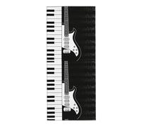 EgoMed Serviette 30 x 70 cm, Serviette à Main, Serviettes de Bain Douces pour Cuisine, hôtel, Salle de Sport, Buanderie, Notes de Guitare et de portée