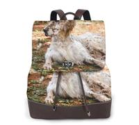 EgoMed Setter anglais Automne Animaux de compagnie Chiens Anglais,Sac à dos imperméable pour femme, sac à dos de voyage léger en cuir PU tendance