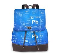EgoMed Tableau périodique des éléments amusants pour professeur de sciences,Sac à dos imperméable pour femme, sac à dos de voyage léger en cuir PU tendance