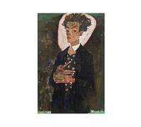 Egon Schiele Impression sur toile pour chambre à coucher, bureau, chambre, cadeau, sans cadre, 50 x 75 cm