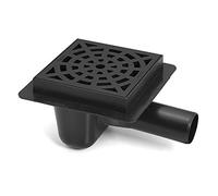 Égouts Drain Sol Plastique avec Noir Rond Modèle Grille 50mm Tuyau Diamètre
