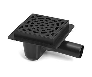 Égouts Drain Sol Plastique avec Noir Rond Modèle Grille 50mm Tuyau Diamètre