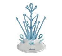 Béaba, Egoutte-biberons Arbre, Grande capacité 6 biberons et Accessoires, Bac de récupération d’Eau Amovible, Pratique, Design astucieux, Bleu