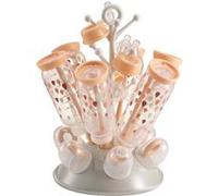 BÉABA, Egoutte-biberons Arbre, Grande capacité 6 biberons et accessoires, Bac de récupération d’eau amovible, Pratique, Design astucieux, Nude