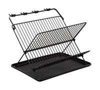 Égouttoir 2 Niveaux "Pliable" 42cm Noir