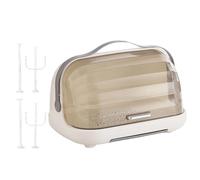 Égouttoir à biberons | Organisation anti-poussière pour biberons | Boîte à couvercle pour salle à manger, salon, voyage, tétons, pompes, tasses