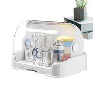 Égouttoir à biberons pour bébé, support de séchage pour biberons peu encombrant | Rangement de bouteilles portable avec couvercle,Boîte de rangement de bouteilles durables pour tout-petits, support de