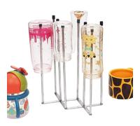Égouttoir à bouteilles - Égouttoir à bouteilles | Porte-gobelet d'alimentation, support de vidange de tasse pliable à 8 pôles, support de séchage vertical pour biberons pour tasses en verre, carafe à
