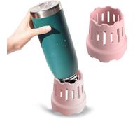Égouttoir à bouteilles en silicone pour un séchage plus rapide, égouttoir à bouteilles pour tasse Stanley, verre à vin, tasse à café, tumbles de voyage, HydroFlask, Yeti, Camelbak, FrostBuddy (rose)