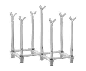 Égouttoir à bouteilles en verre - Support de comptoir peu encombrant, organiseur de bouteilles de cuisine réglable | Support inférieur antidérapant pour sports nautiques et voyages - Égouttoir pour