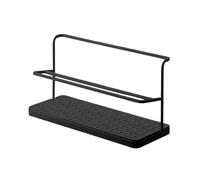 Égouttoir à bouteilles - Large support de rangement pour carafe - Support de rangement avec plateau de vidange - Organiseur de tasses à café pour comptoir de cuisine - Égouttoir à vaisselle à deux