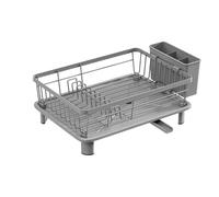 Égouttoir à couverts moderne avec tiges de support renforcées et design multi-compartiments pour organiser les couverts de cuisine et les assiettes